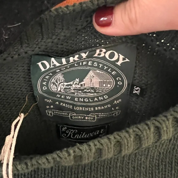 Dairy Boy Fisherman Daughter's Sweater NWT XS - Picture 5 of 5